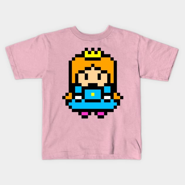 Pixel Princess Kids T-Shirt by mattserpieces